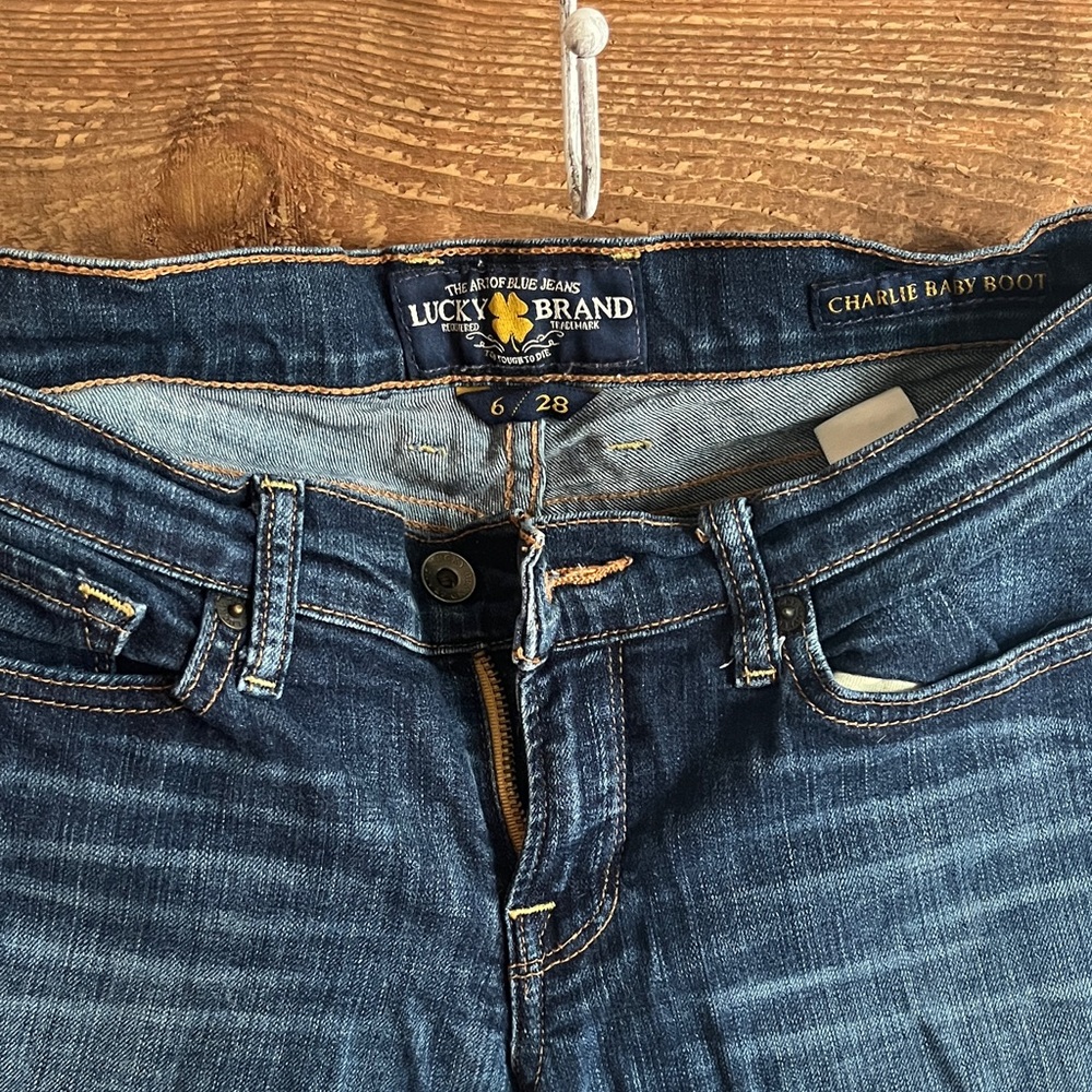 Lucky Brand Women’s Bootcut Jeans in Dark Blue Denim